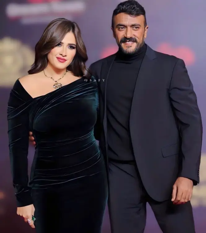 ياسمين عبد العزيز وأحمد العوضي